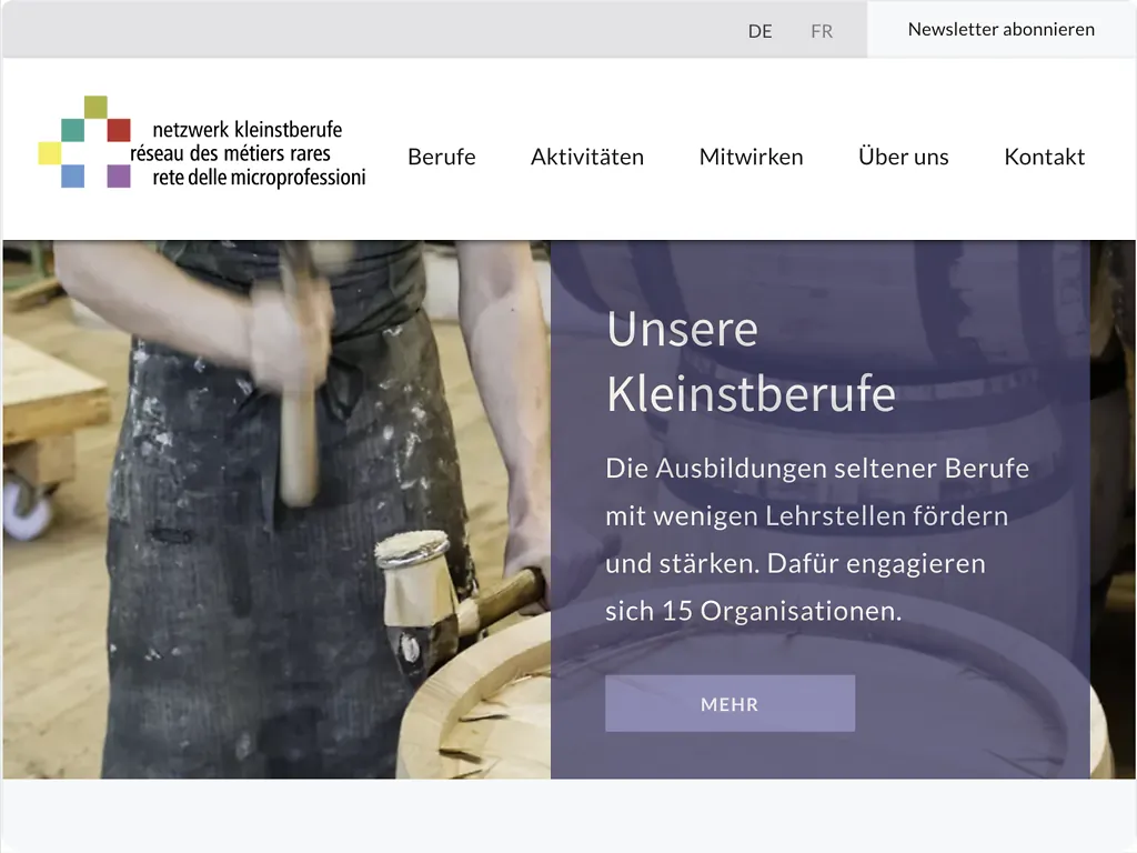 Netzwerk Kleinstberufe Programmierung, Responsiv Design, Wordpress, Accessability
